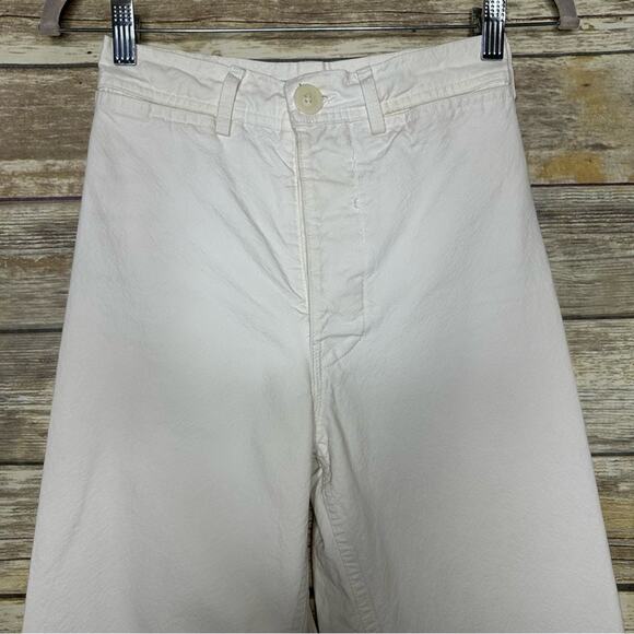 Jesse Kamm Sailor pants cream wide leg canvas XXS - Picture 4 of 9